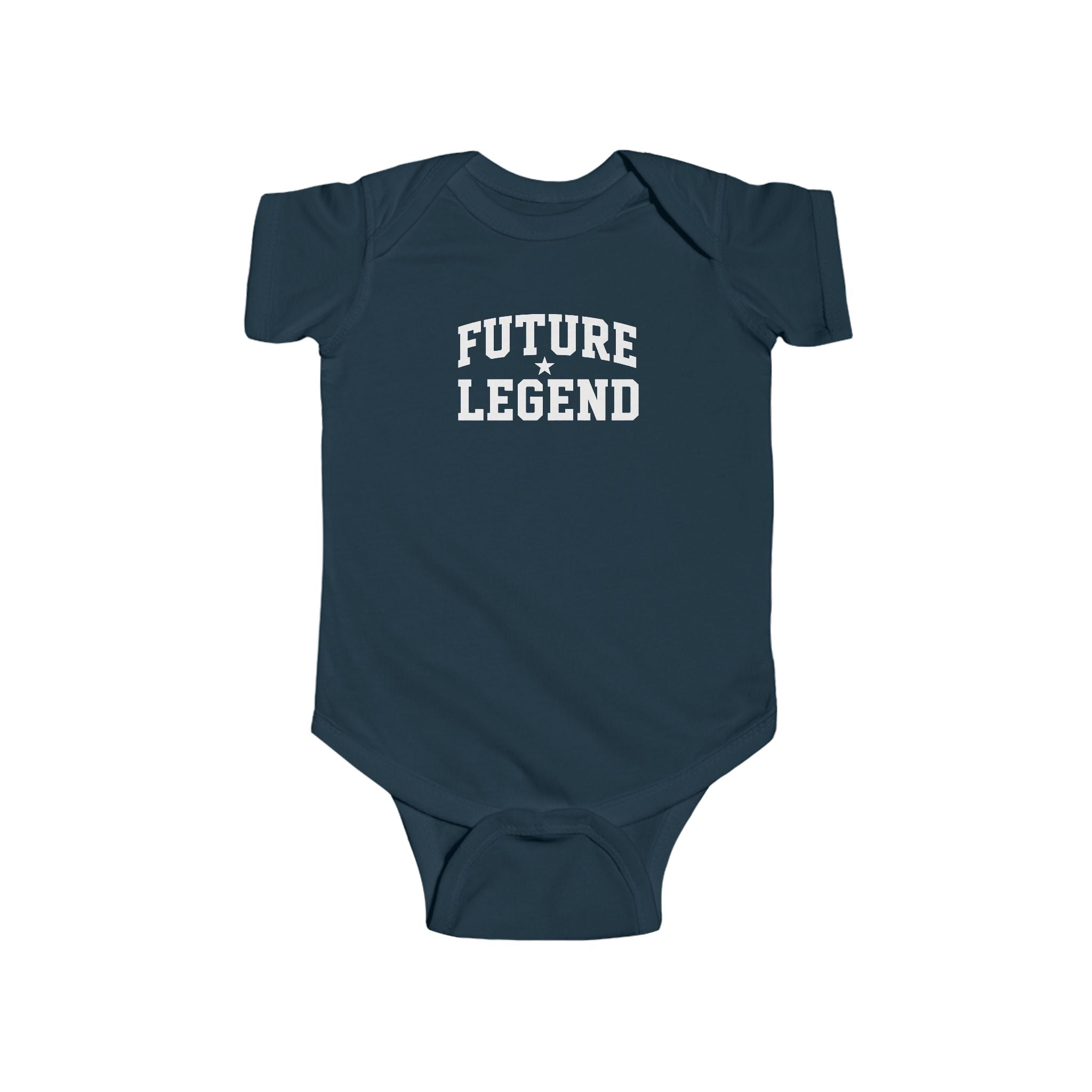 Future Legend Baby Onesie — White Print