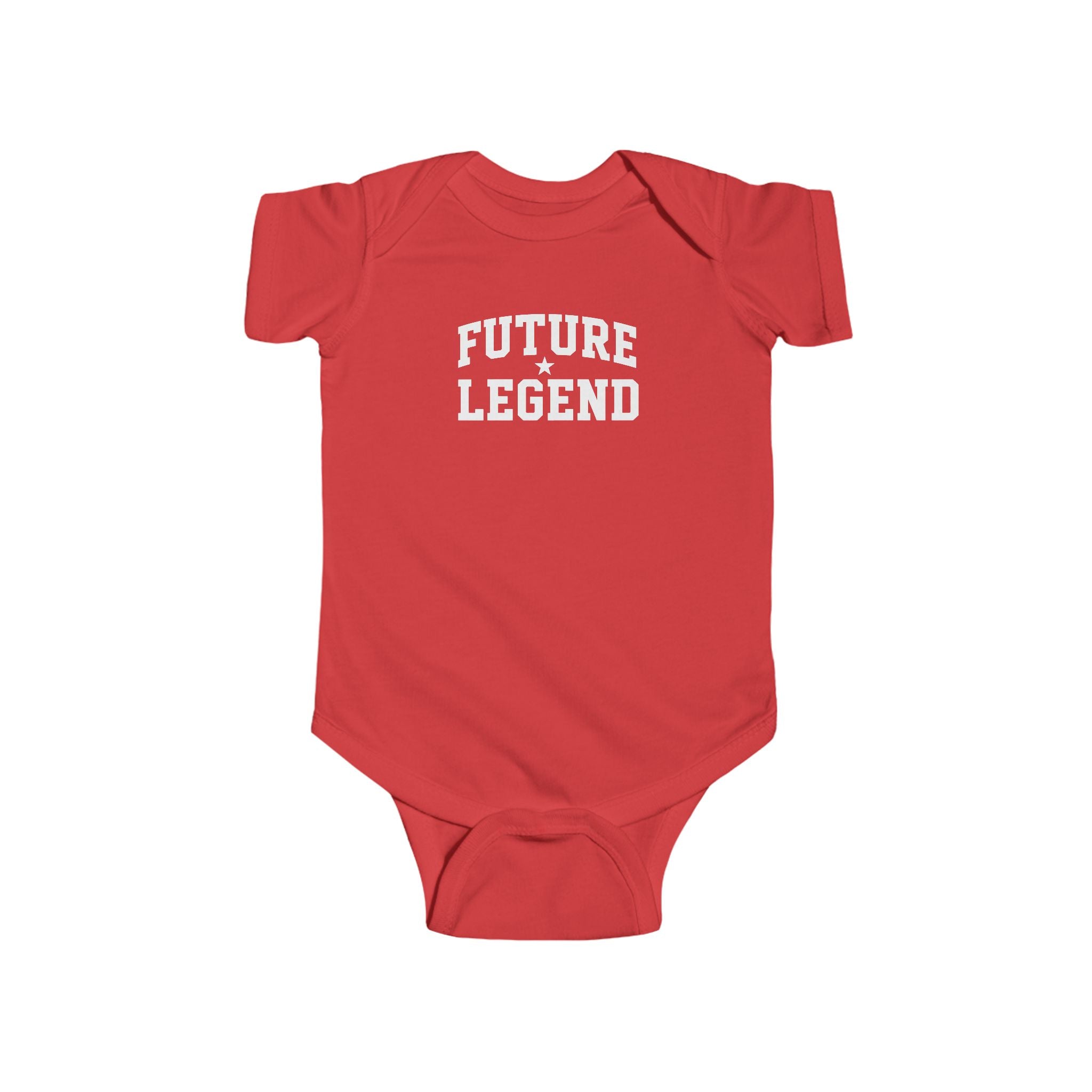 Future Legend Baby Onesie — White Print