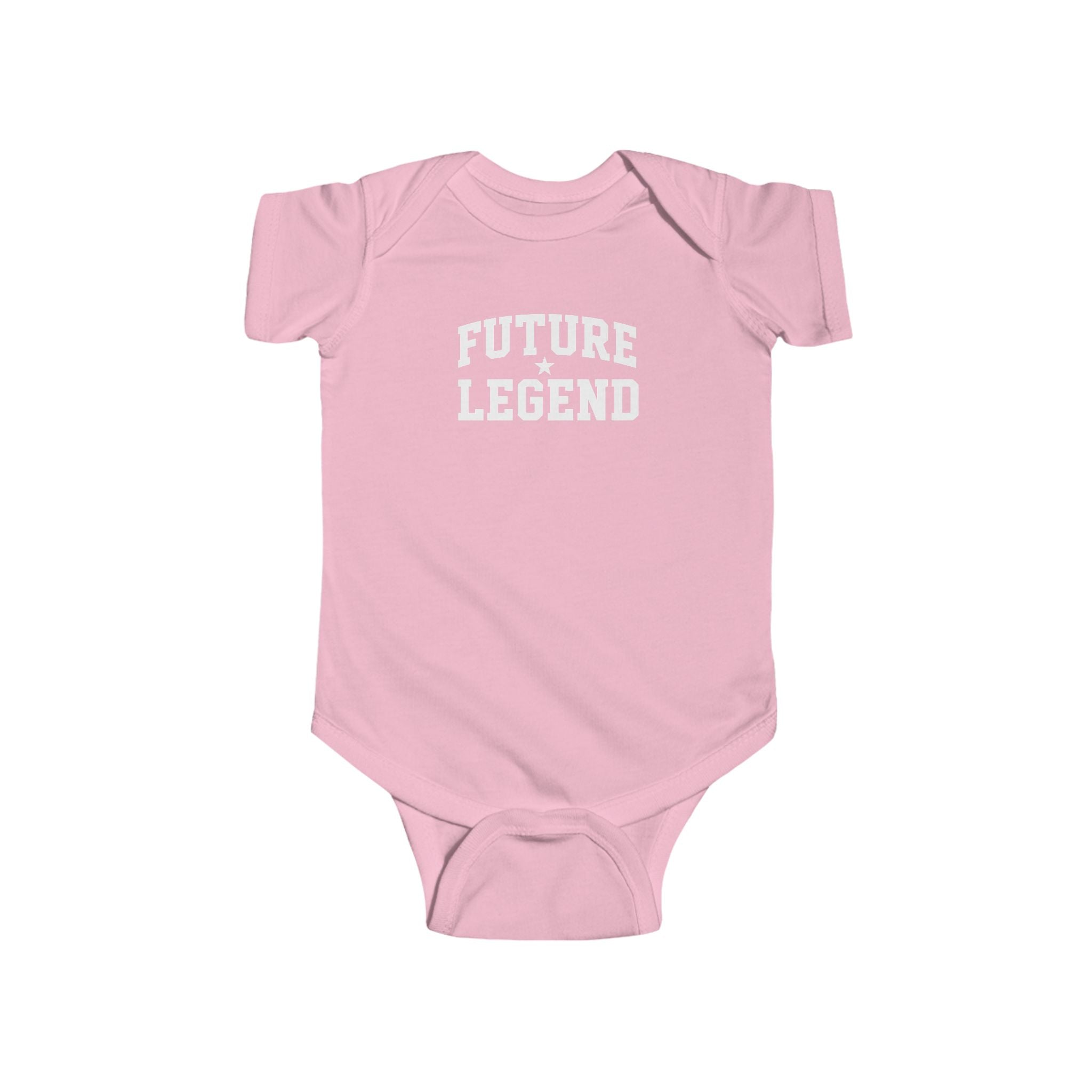 Future Legend Baby Onesie — White Print
