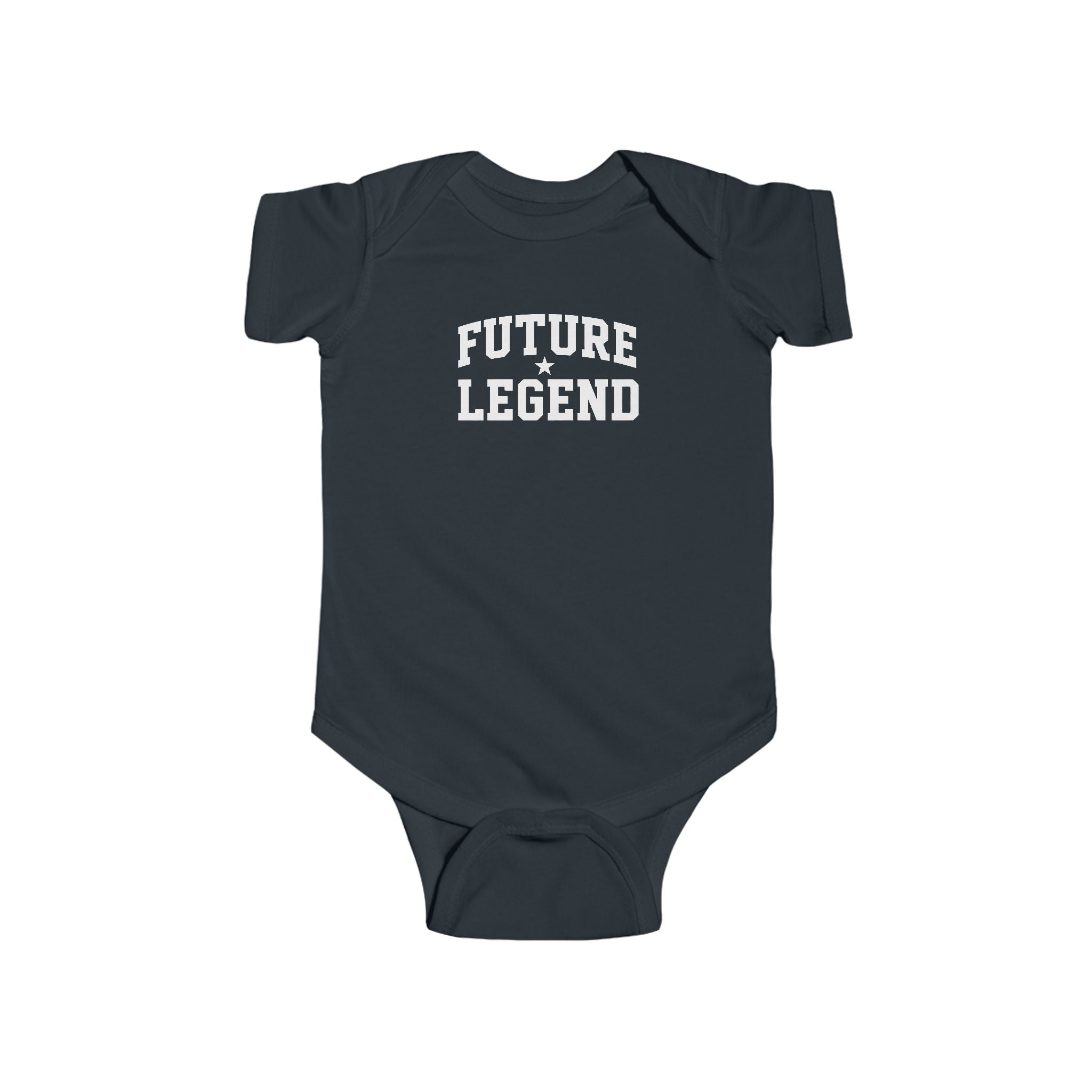 Future Legend Baby Onesie — White Print